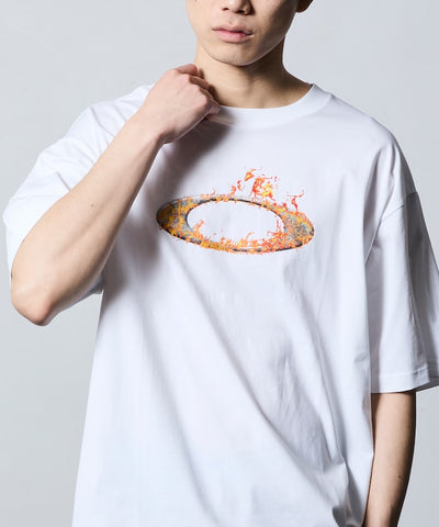 OAKLEY O-TECH COLD CTON TEE ICON 2.0  / 火焰圖騰彈性棉質短袖T恤