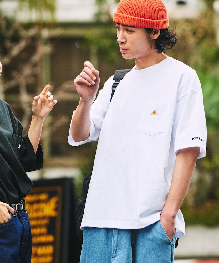 KELTY×FREAK'S STORE / 刺繡小標 口袋 短袖T恤