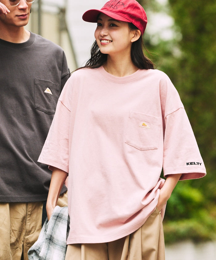 KELTY×FREAK'S STORE / 刺繡小標 口袋 短袖T恤