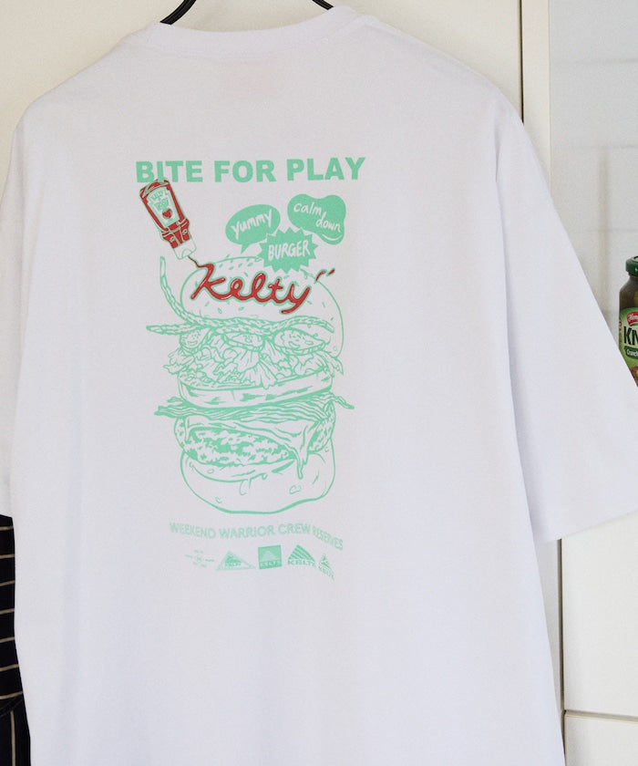 KELTY×FREAK'S STORE / 漢堡圖像 短袖T恤