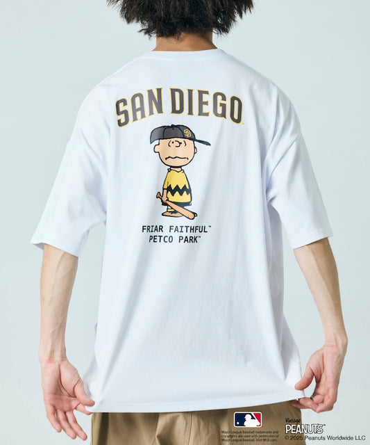 PEANUTS × MLB 聯名 短袖T恤 / PADRES