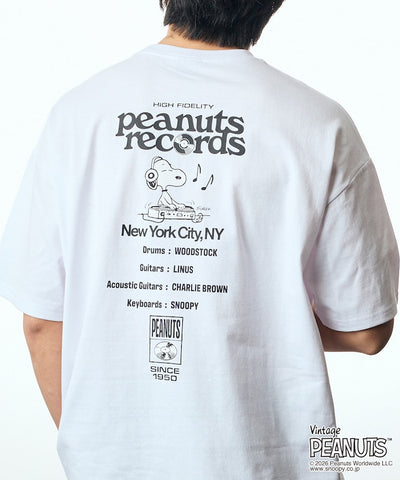 PEANUTS  x FREAK’S STORE / Records 圖案 短袖T恤