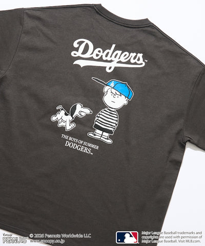 PEANUTS×MLB /  DODGERS 洛杉磯道奇 短袖T恤