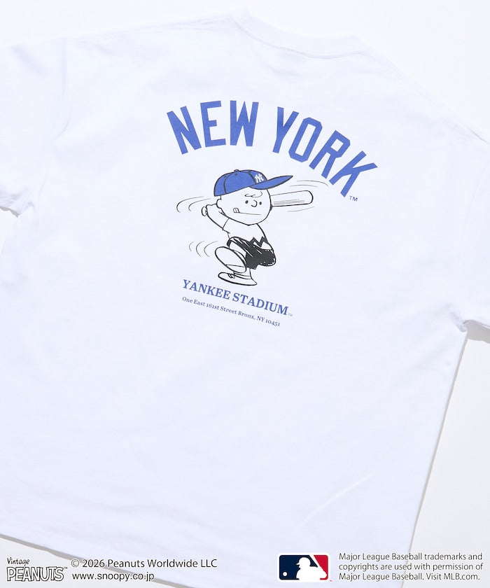 PEANUTS×MLB / YANKEES 紐約洋基 短袖T恤