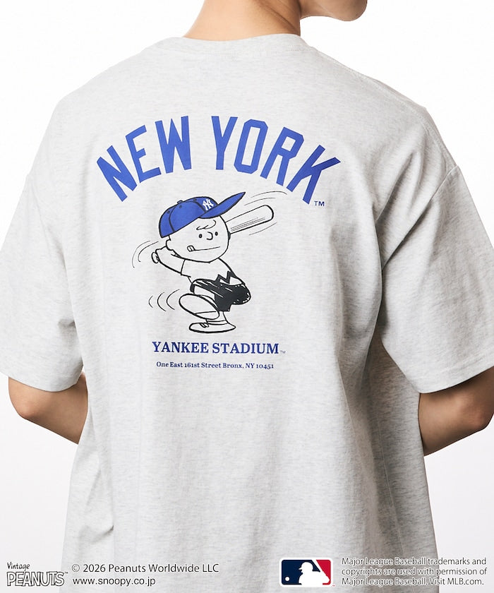 PEANUTS×MLB / YANKEES 紐約洋基 短袖T恤