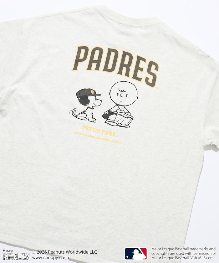PEANUTS×MLB / PADRES 教士 短袖T恤