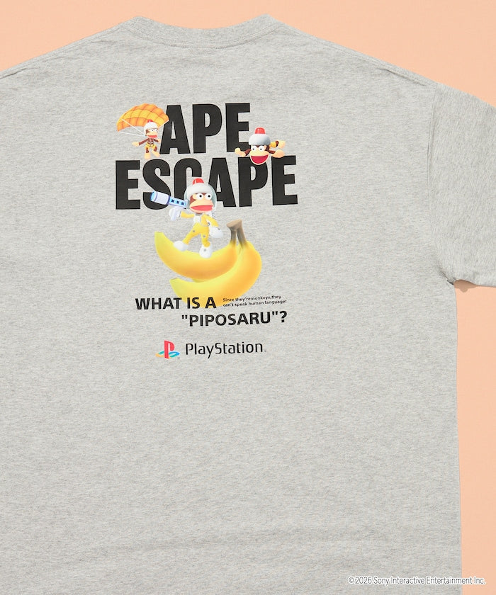 PlayStation x FREAK’S STORE / 抓猴 背後香蕉圖案  短袖T恤