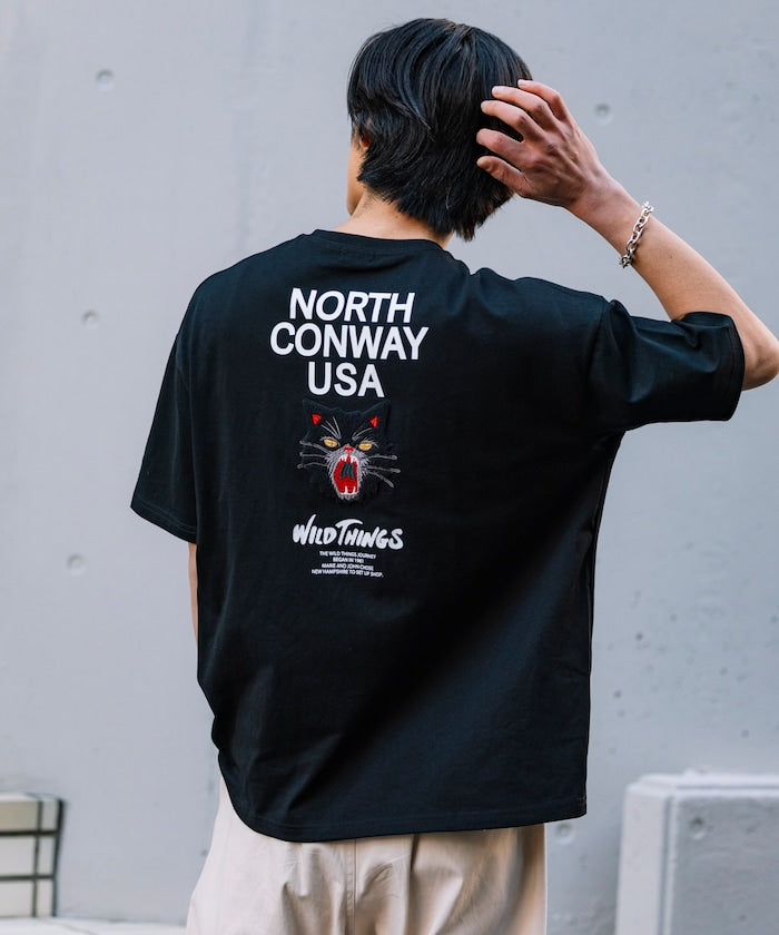 WILD THINGS × FREAK'S STORE / 刺繡短袖T恤