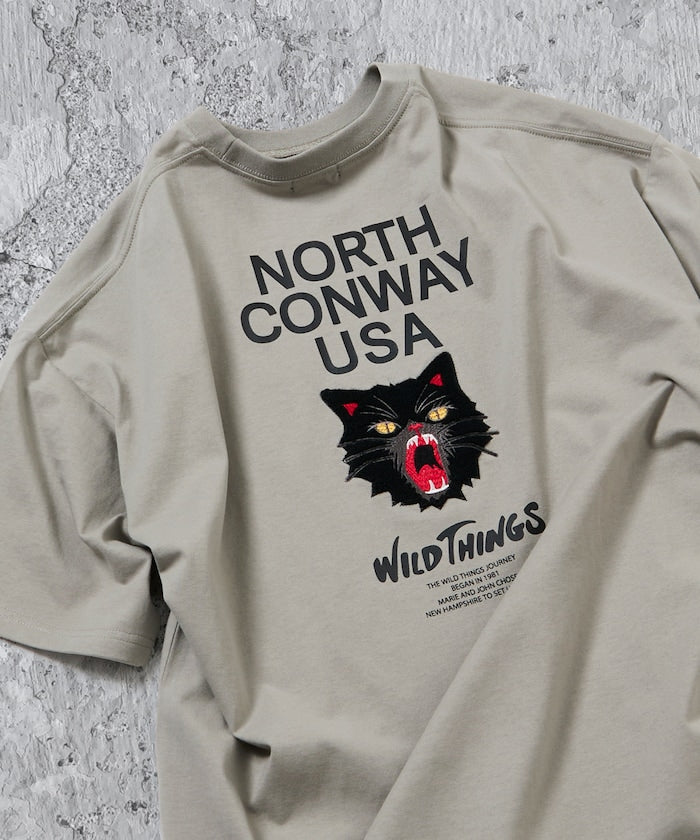 WILD THINGS × FREAK'S STORE / 刺繡短袖T恤