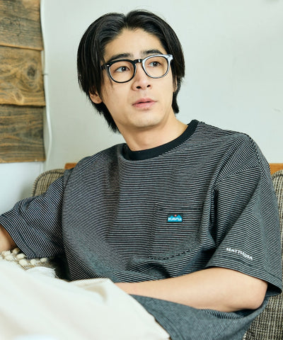 KAVU × FREAK'S STORE / 刺繡口袋短袖T恤