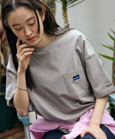 KAVU × FREAK'S STORE / 刺繡口袋短袖T恤