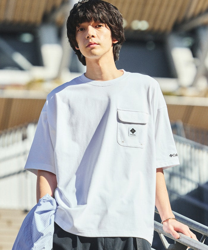 COLUMBIA x FREAK’S STORE / 機能 口袋 短袖T恤