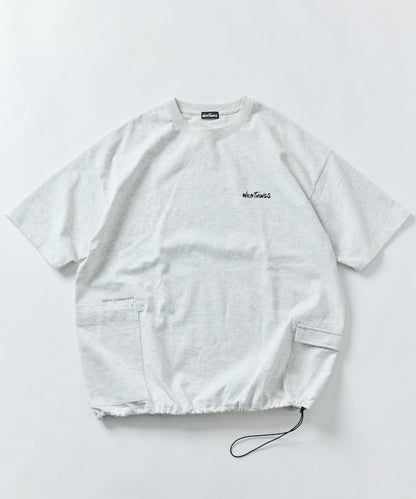 WILD THINGS×FREAK'S STORE / 別注側袋設計 抽繩下擺 短袖T恤