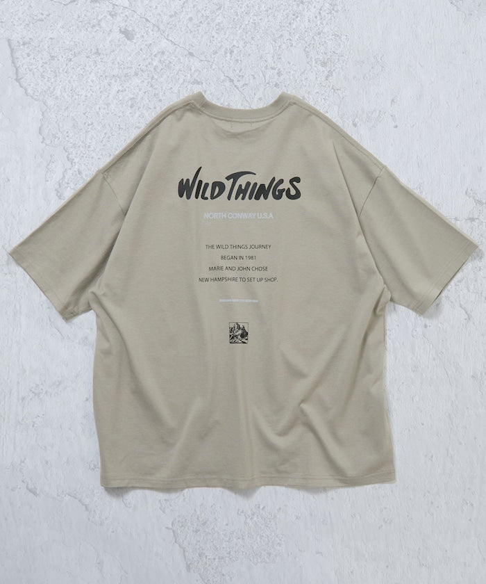 WILD THINGS × FREAK'S STORE / 背面反光 短袖T恤