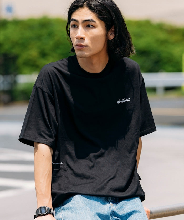 WILD THINGS × FREAK'S STORE / 側口袋 短袖T恤