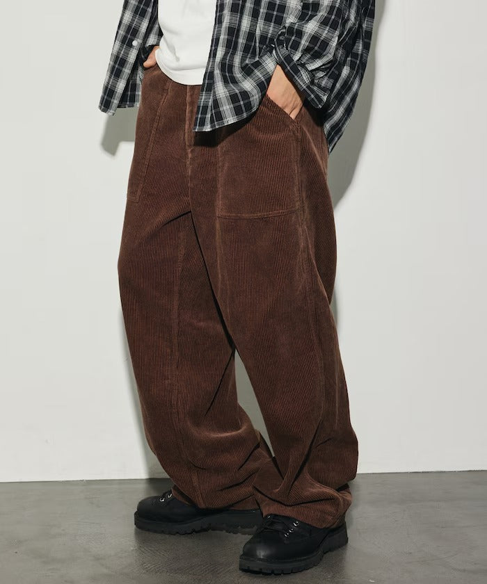 HINSON × FREAK'S STORE／寬版直筒燈芯絨工作褲（日本聯名限定）