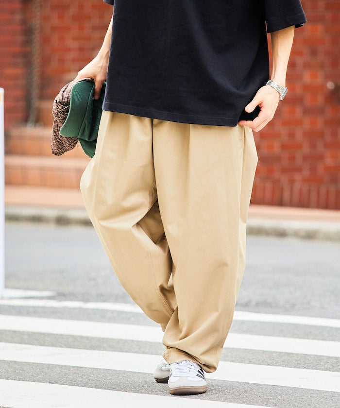 FREAK’S STORE / 寬版 錐形 鬆緊長褲