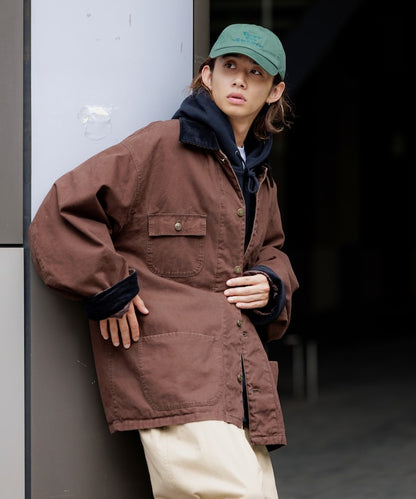 FREAK’S STORE / 燈芯絨拼接鴨布 外套