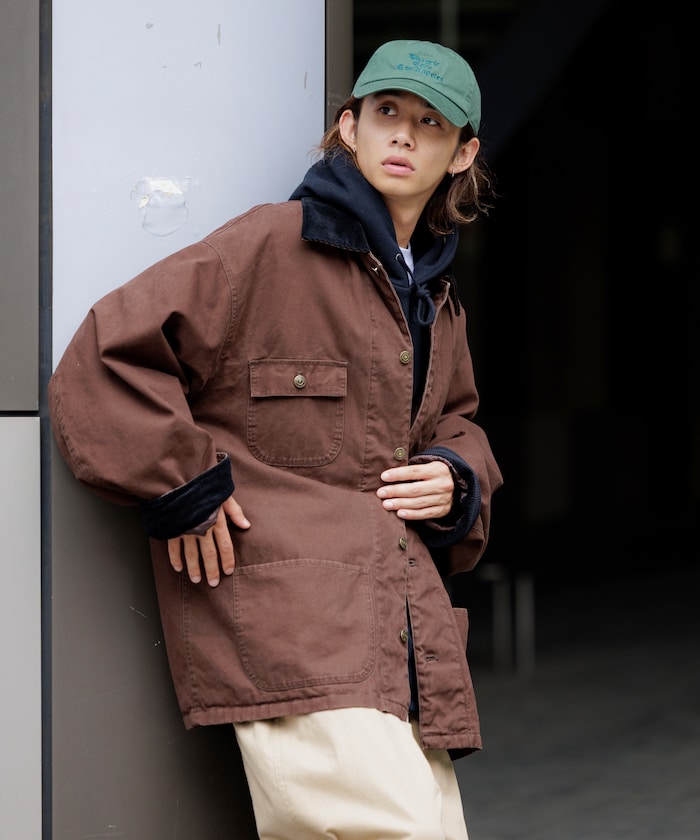 FREAK’S STORE / 燈芯絨拼接鴨布 外套