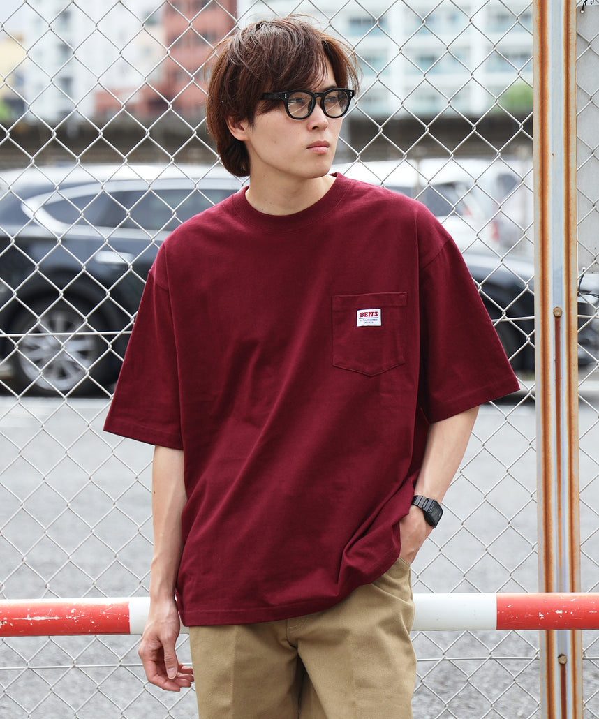 BEN DAVIS BIG POCKET TEE  / 復古小標 重磅口袋 短袖T恤