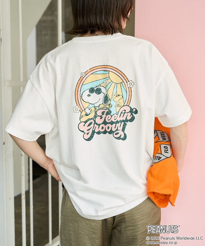 PEANUTS x FREAK’S STORE / SNOOPY 波普印花 短袖T恤 女版 單尺寸