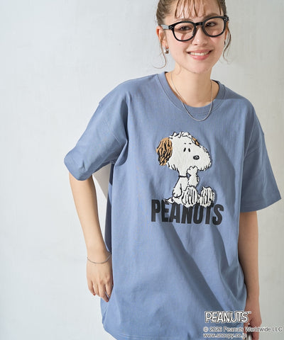PEANUTS x FREAK’S STORE / PEANUTS 立體刺繡短袖T恤 女版 單尺寸