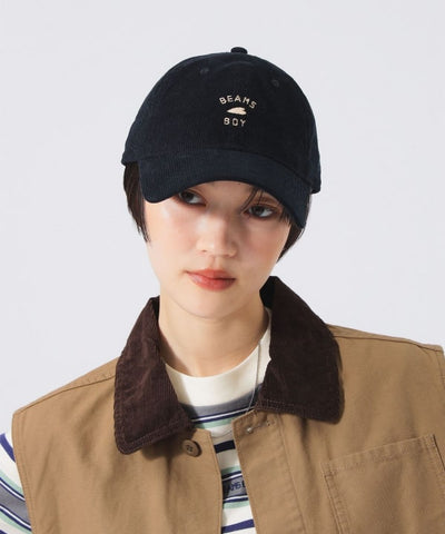 BEAMS BOY NEW ERA 920 BBロゴ キャップ / 細燈芯絨  棒球帽