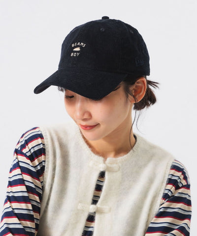 BEAMS BOY NEW ERA 920 BBロゴ キャップ / 細燈芯絨  棒球帽