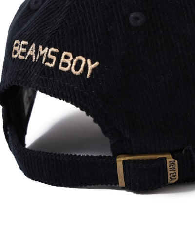 BEAMS BOY NEW ERA 920 BBロゴ キャップ / 細燈芯絨  棒球帽