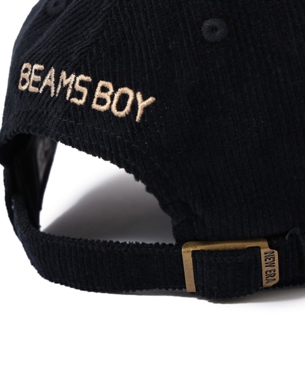 BEAMS BOY NEW ERA 920 BBロゴ キャップ / 細燈芯絨  棒球帽