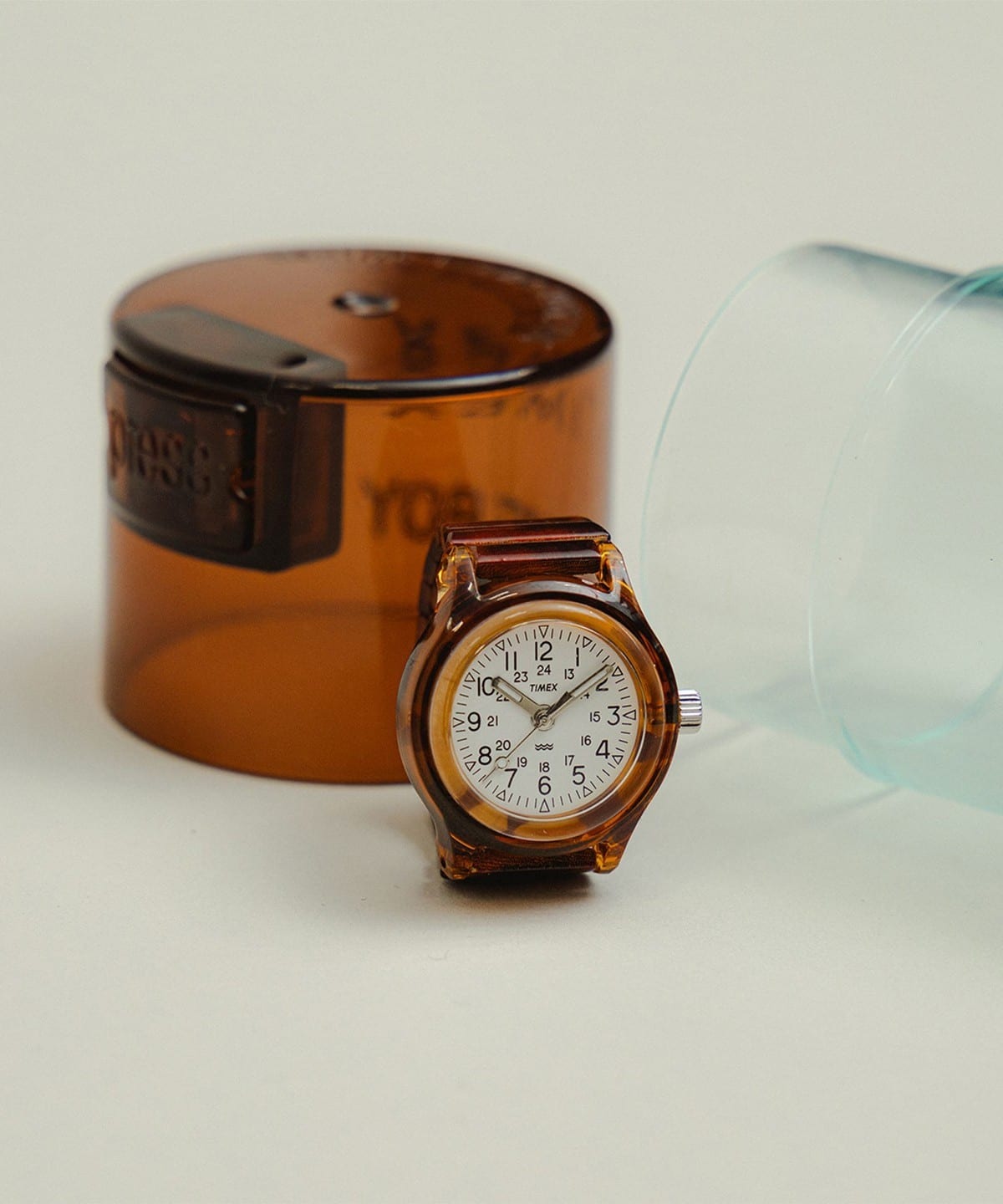 TIMEX × BEAMS／玳瑁紋戒指錶（女款）