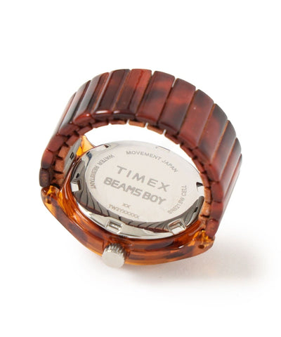 TIMEX × BEAMS／玳瑁紋戒指錶（女款）