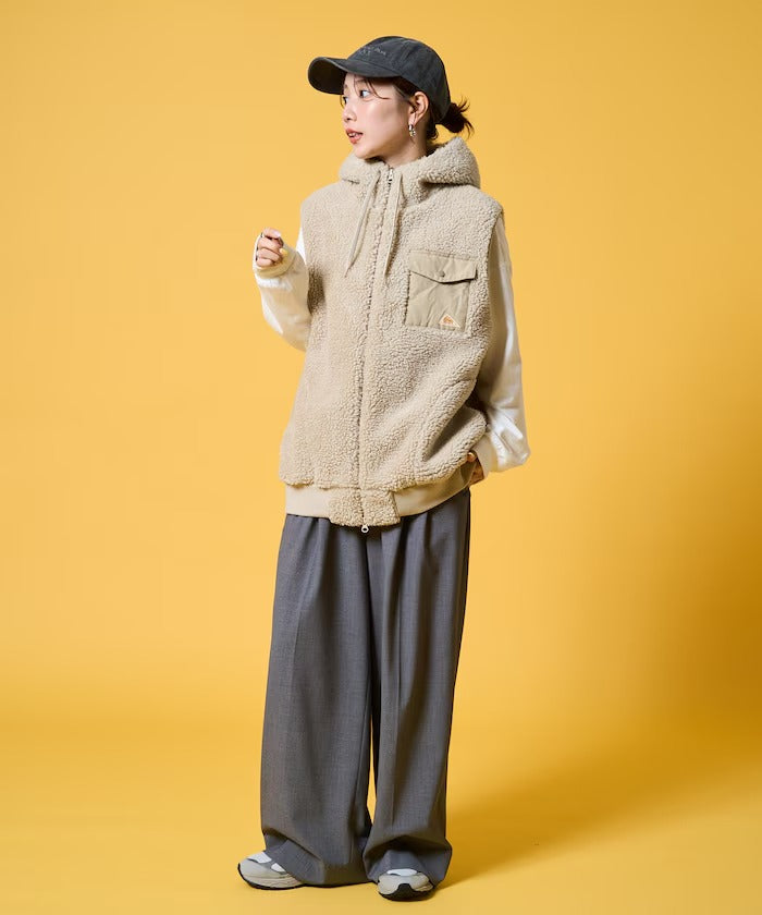 KELTY × FREAK'S STORE / 女裝 刷毛絨連帽背心（日本聯名限定）