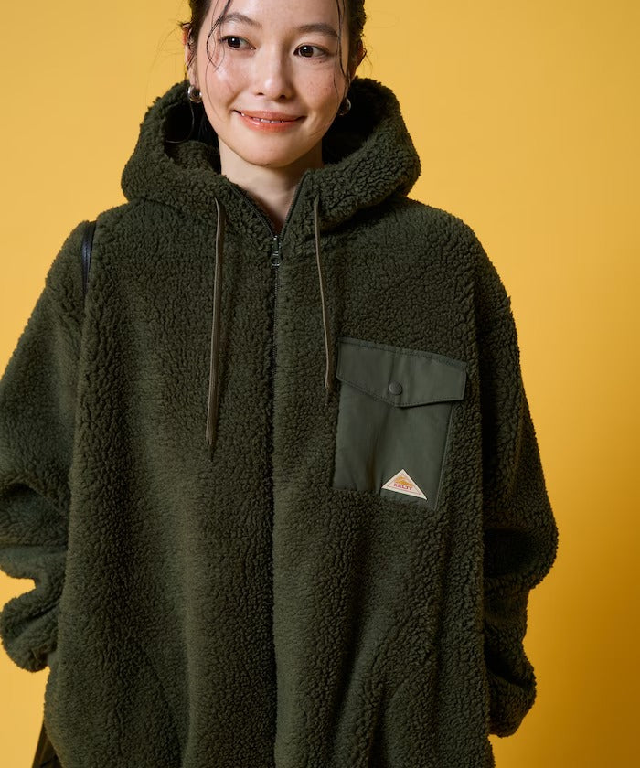KELTY × FREAK'S STORE / 女裝 刷毛絨 連帽中長大衣外套（日本聯名限定）
