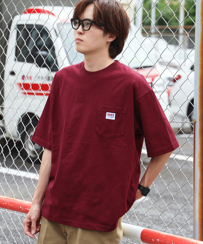 BEN DAVIS BIG POCKET TEE  / 復古小標 重磅口袋 短袖T恤