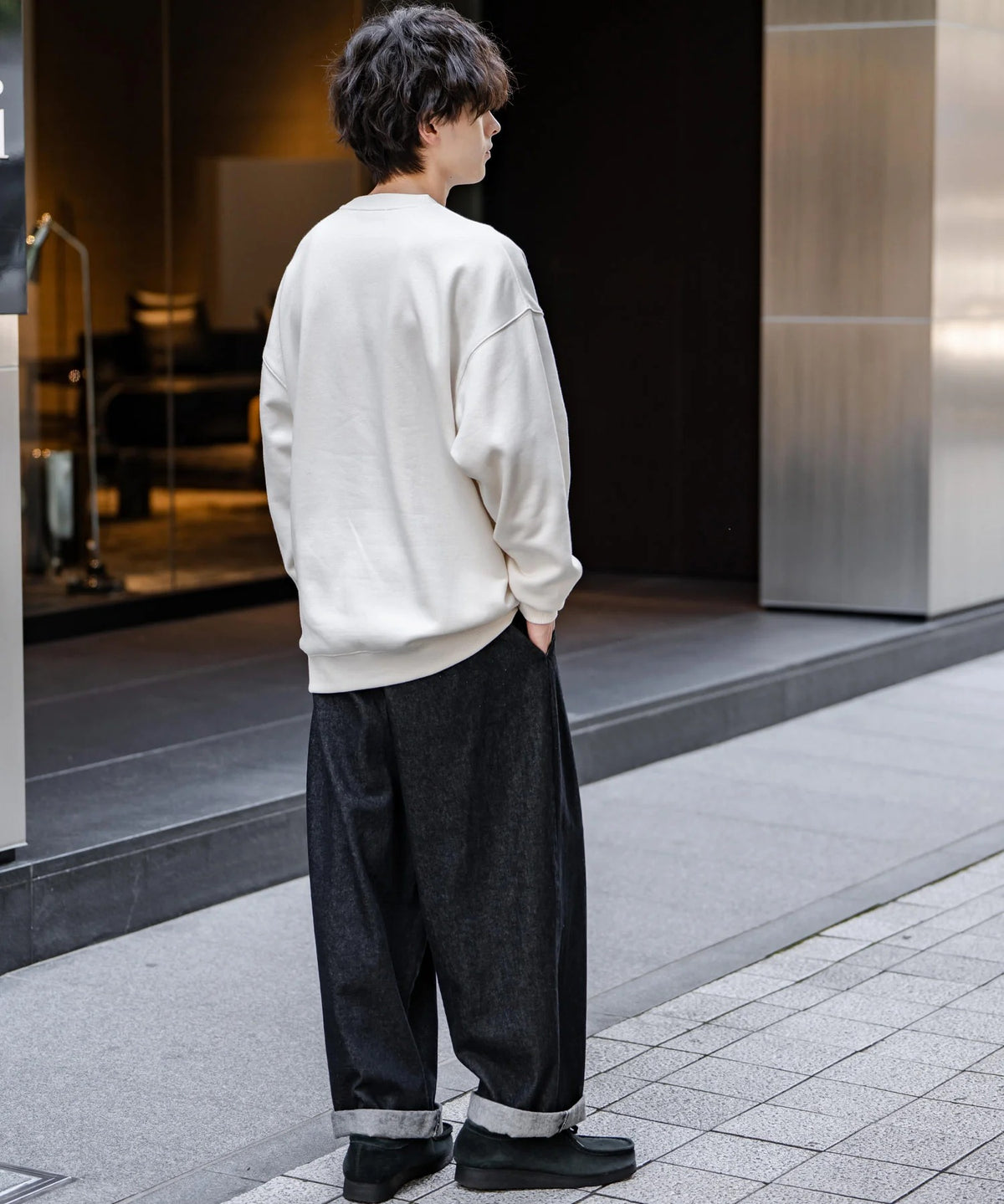 U.S. POLO ASSN. / 寬鬆刷毛刺繡 圓領衫（日本聯名限定）