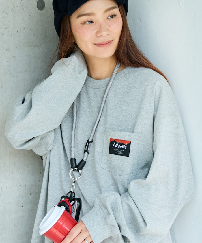 NANGA × FREAK'S STORE ECO HYBRID LOGO LS TEE / 長袖T恤 *10月上旬出貨