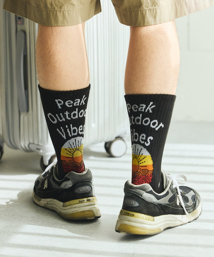 Coleman Socks insect shield / 圖案中筒襪