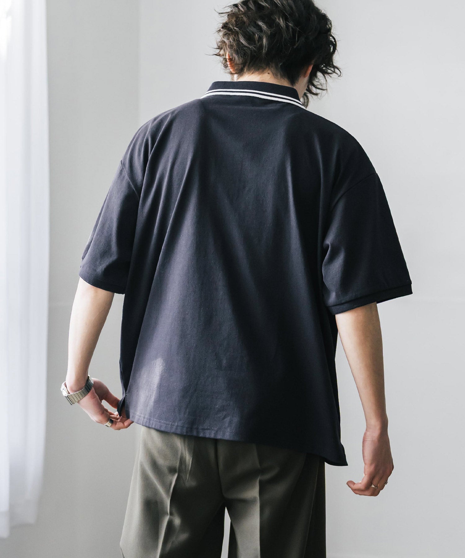 U.S. POLO ASSN. / 刺繡標誌天竺短袖Polo衫