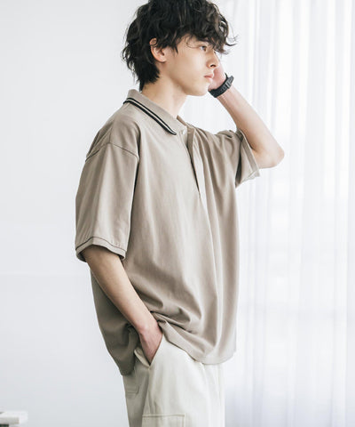 U.S. POLO ASSN. / 刺繡標誌天竺短袖Polo衫
