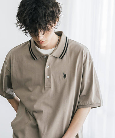 U.S. POLO ASSN. / 刺繡標誌天竺短袖Polo衫