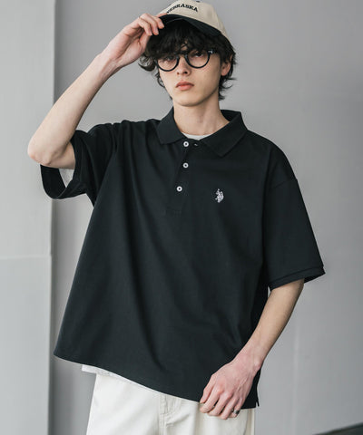 U.S. POLO ASSN. / 刺繡標誌天竺短袖Polo衫