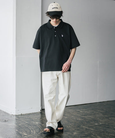 U.S. POLO ASSN. / 刺繡標誌天竺短袖Polo衫