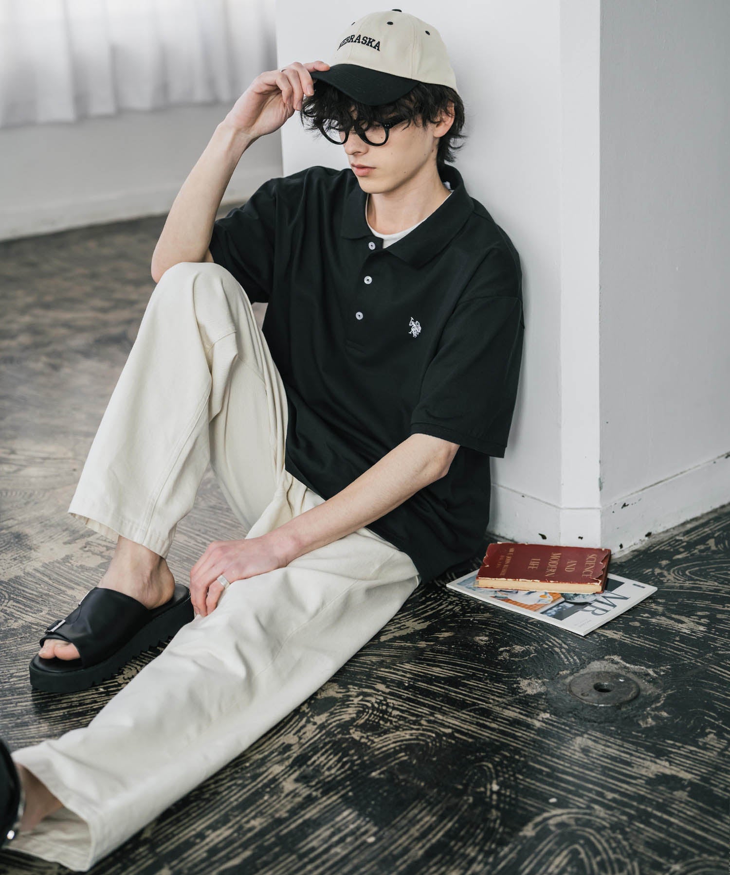 U.S. POLO ASSN. / 刺繡標誌天竺短袖Polo衫