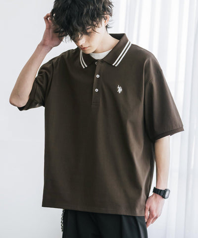 U.S. POLO ASSN. / 刺繡標誌天竺短袖Polo衫
