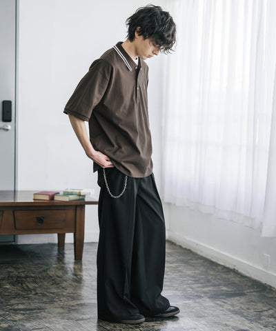 U.S. POLO ASSN. / 刺繡標誌天竺短袖Polo衫