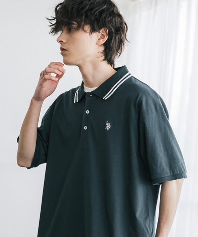 U.S. POLO ASSN. / 刺繡標誌天竺短袖Polo衫