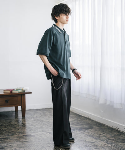 U.S. POLO ASSN. / 刺繡標誌天竺短袖Polo衫