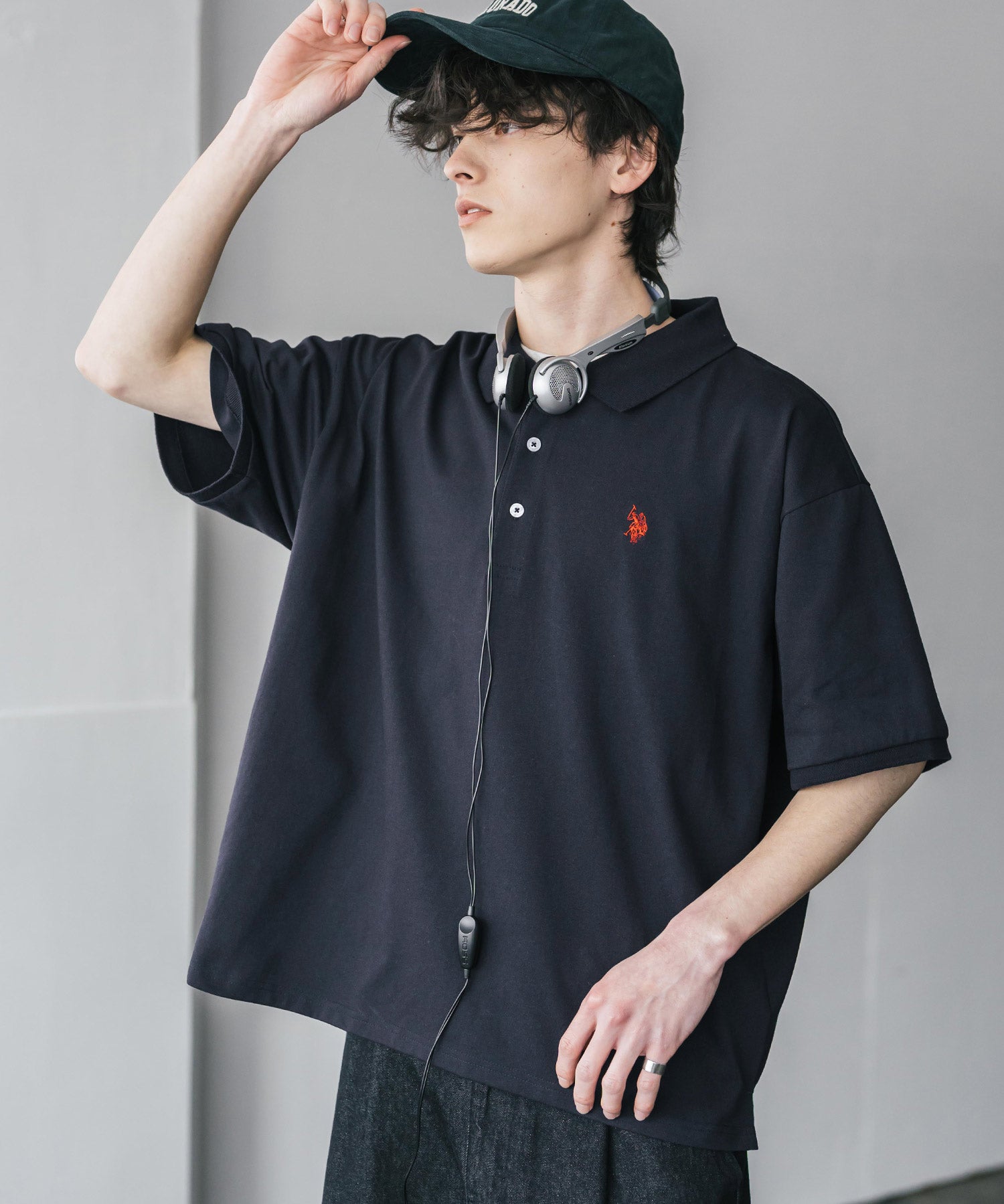 U.S. POLO ASSN. / 刺繡標誌天竺短袖Polo衫