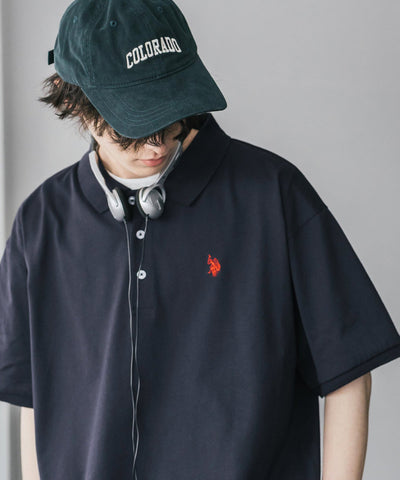 U.S. POLO ASSN. / 刺繡標誌天竺短袖Polo衫